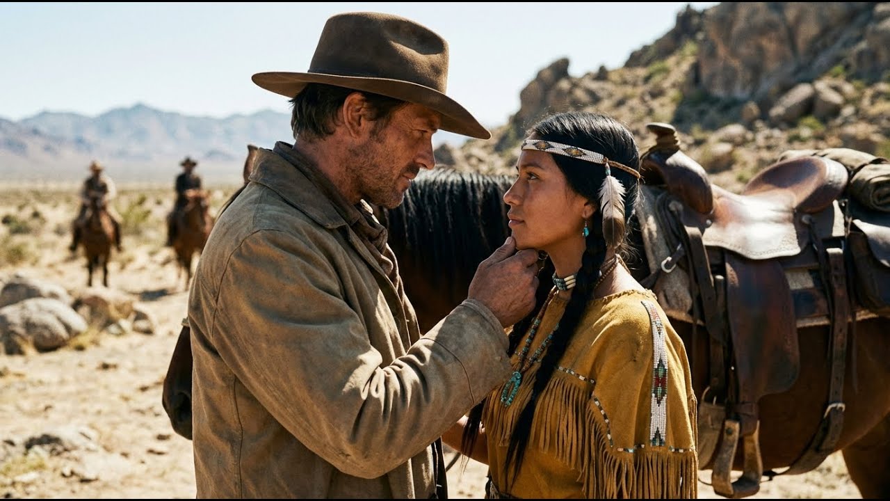 La vida del tímido ranchero cambia para siempre cuando una apache entra cabalgando en su mundo