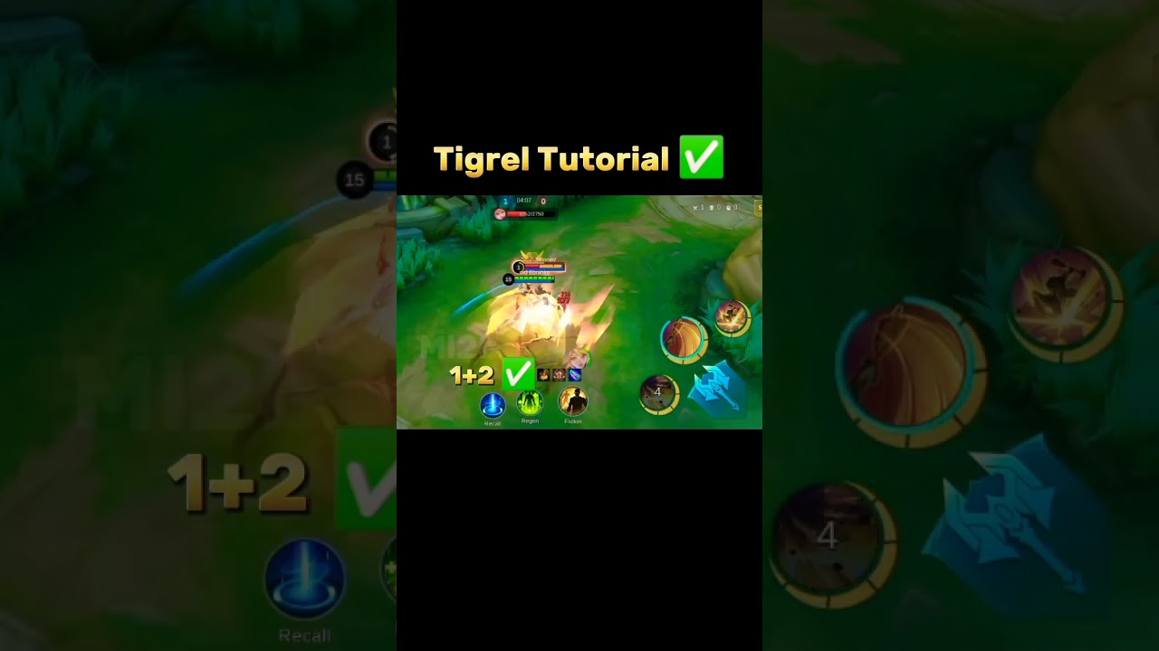Tigreal Skill Combo Tutorial Mobile legends #tutorial #ml2b #tigreal #mlbb #shorts