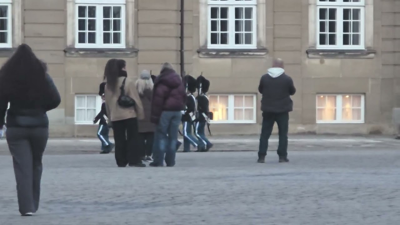 A Late Evening Change of The Guards at Amalienborg Palace, Copenhagen, Denmark,  2026