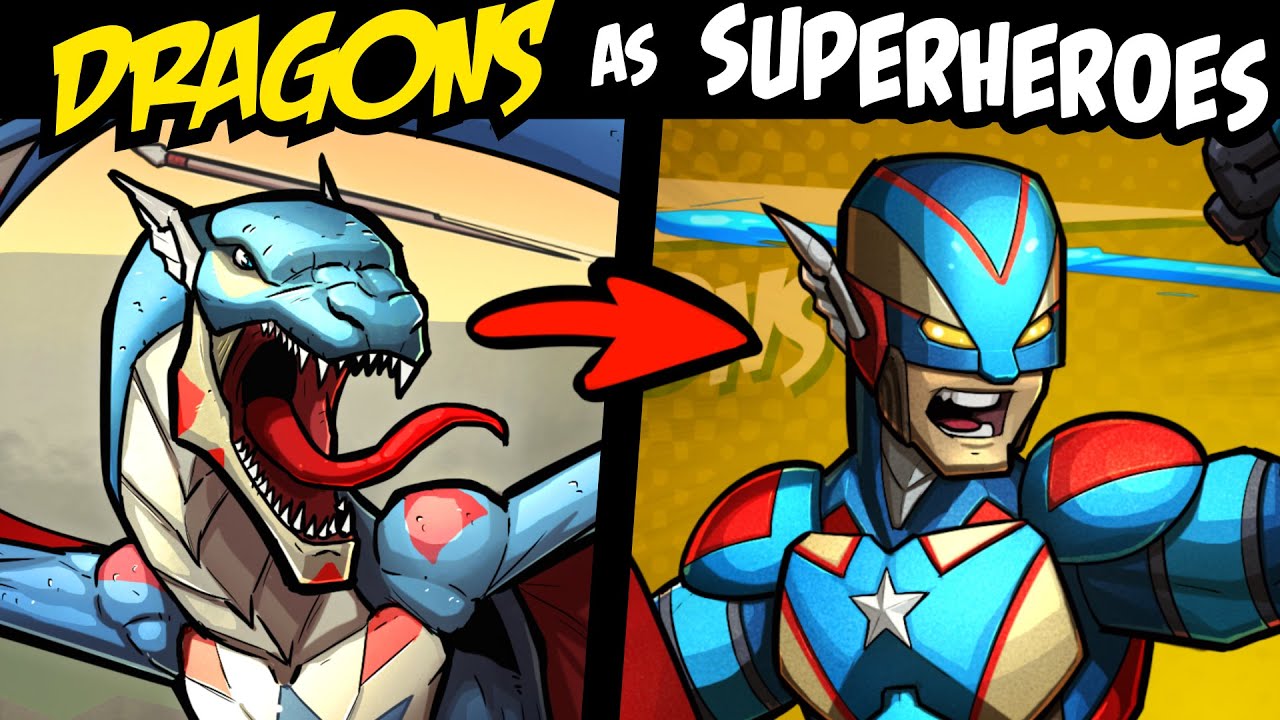 What if ‘FAMOUS’ DRAGONS Were SUPERHEROES?! (Lore & Speedpaint)
