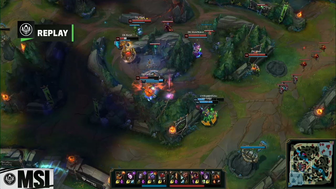 GREAT C9 TEAM FIGHT AGAINST DK! MSI C9 x DK