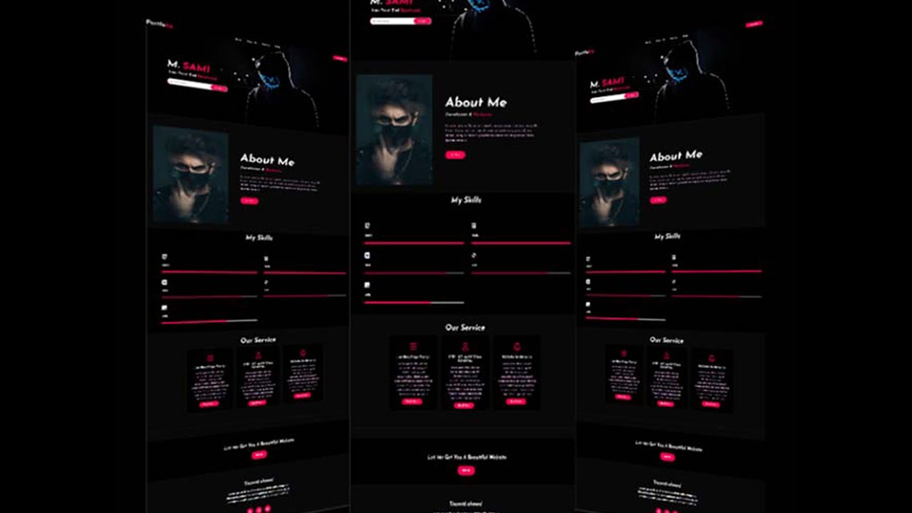Portfolio webiste using HTML5 CSS and JAVASCRIPT || GSAP
