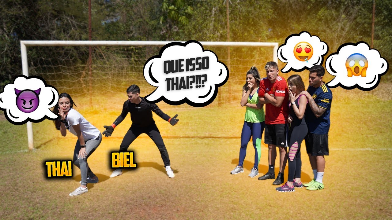 A THAI PROVOCOU MUITO O BIEL NO FUTEBOL!!