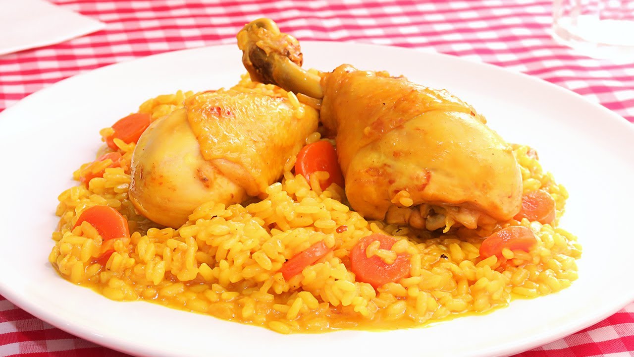 Arroz con Pollo Español | Receta Fácil Rápida y Deliciosa