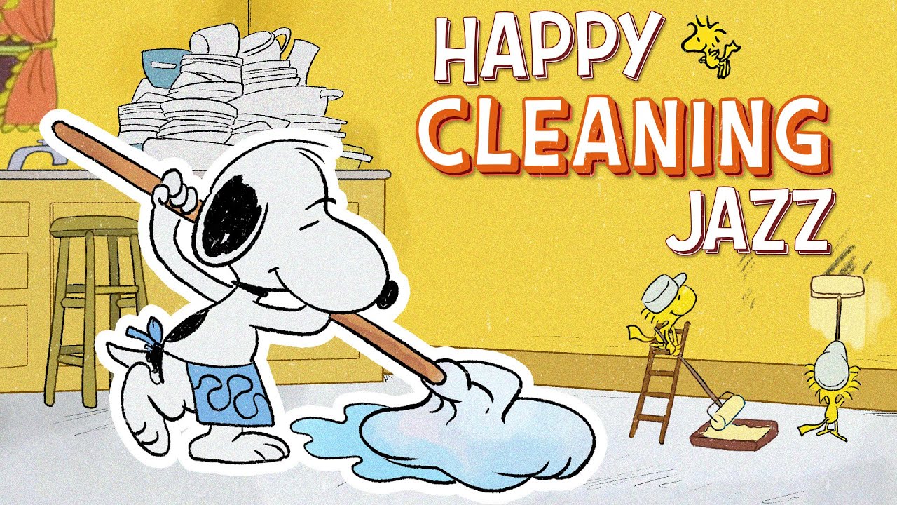 Smooth Jazz for Housework 🧼🎷| Snoopy&rsquo;s Cleaning Groove Playlist