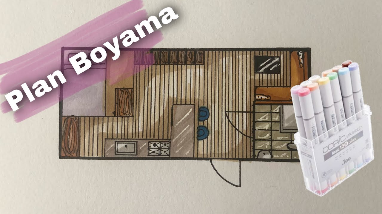 MARKER KALEMLERLE PLAN BOYAMA NASIL YAPILIR? PLAN PAINTING WITH MARKER PENS