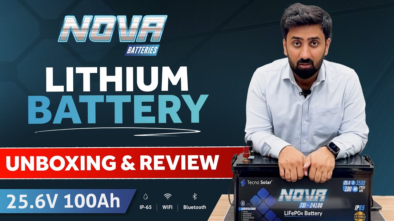 NOVA Cube 25.6V 100Ah Lithium Battery Unboxing & Review | IP65 & Bluetooth | Tecno Solar Industries