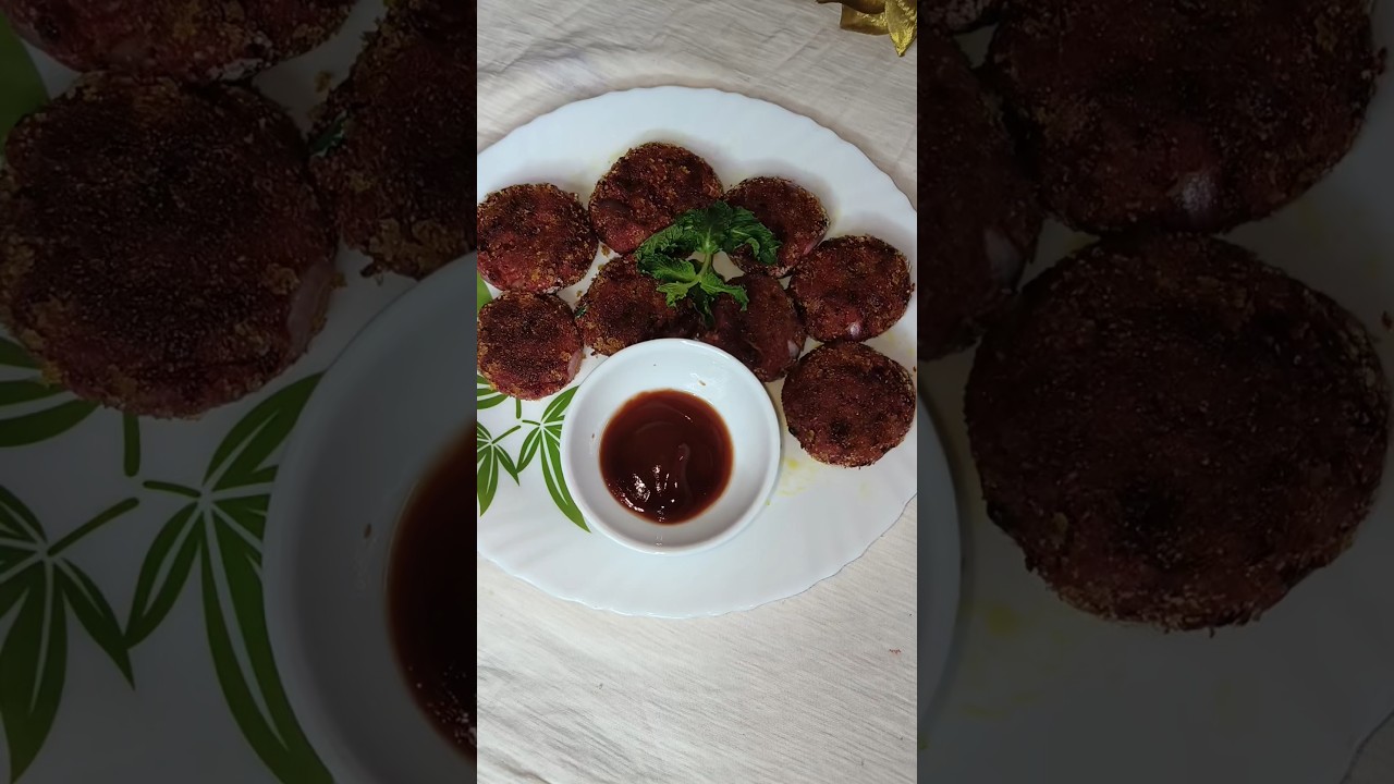 Beetroot aloo tikki recipe || 