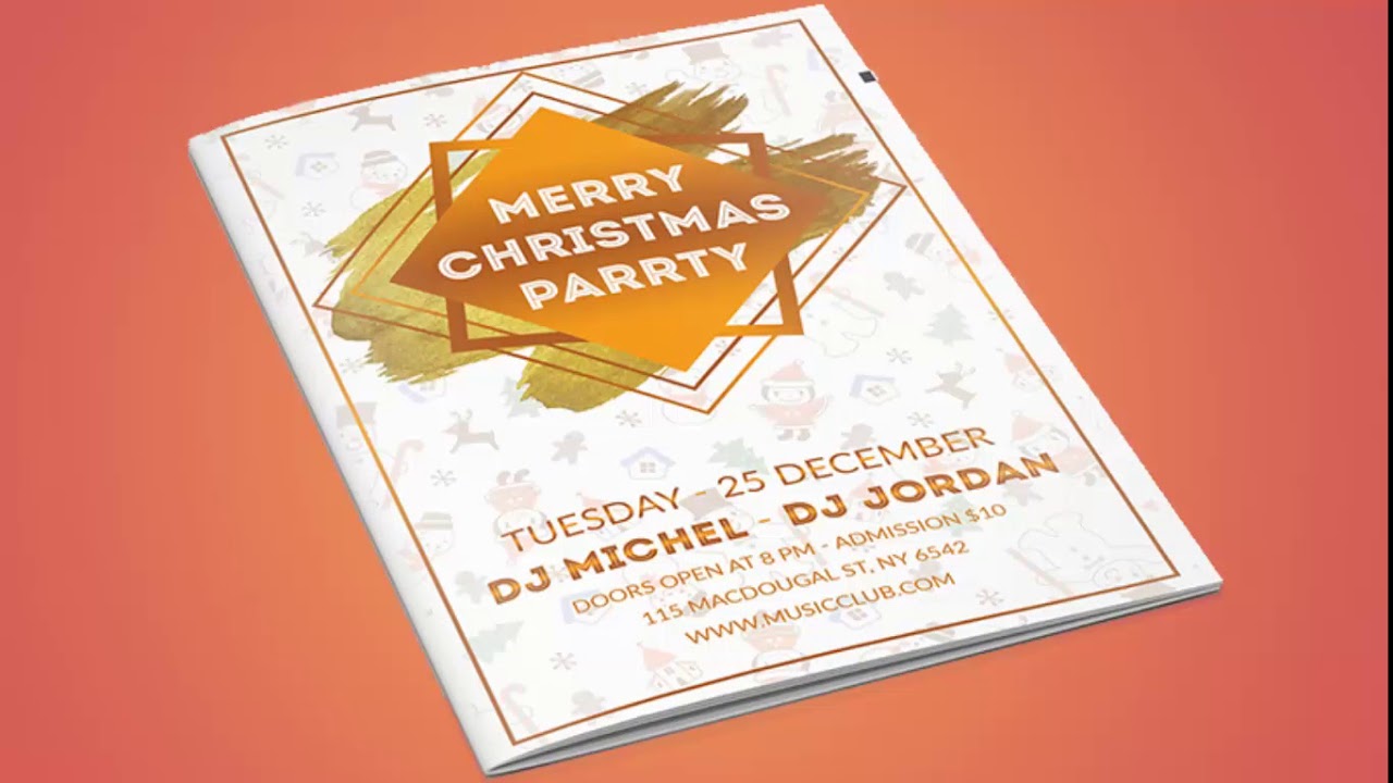 Photoshop CS6 Free Download &ndash; Christmas Flyer Template