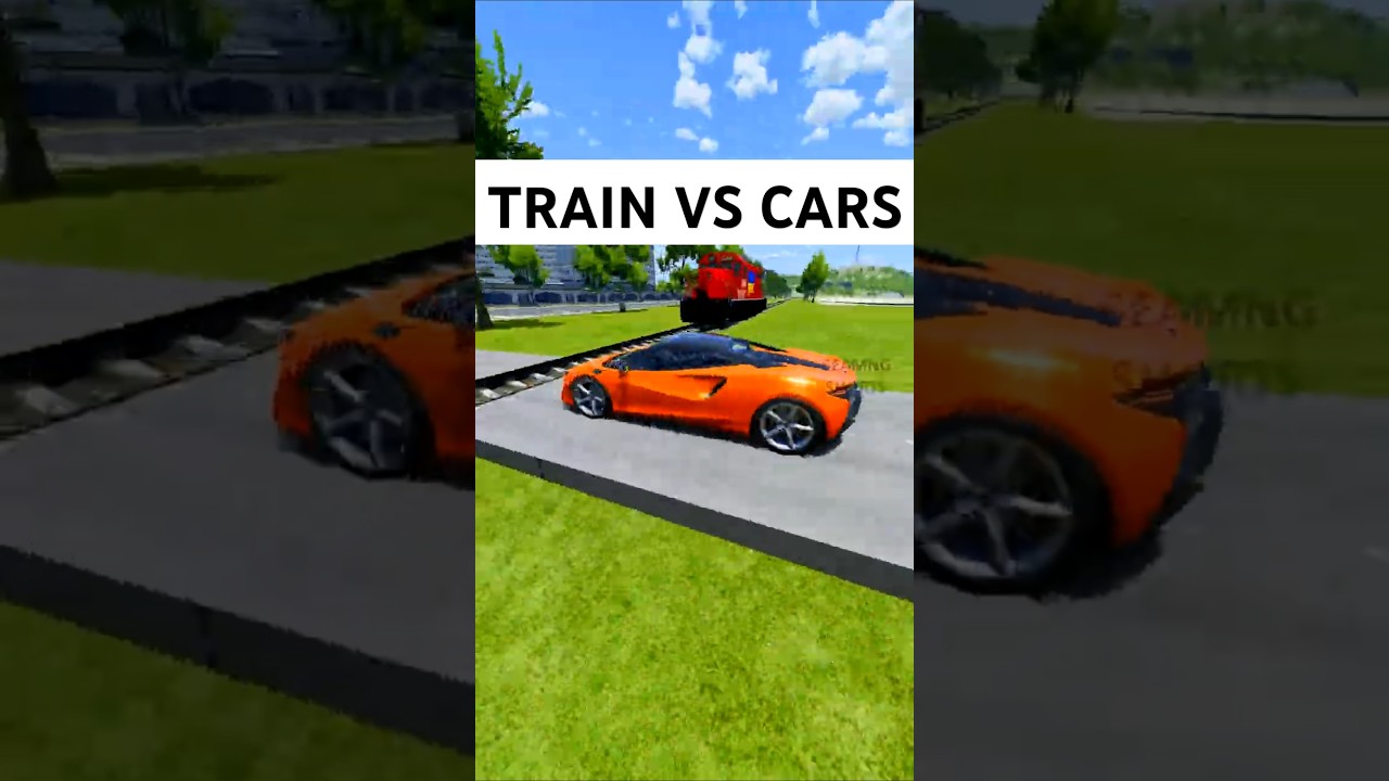 Cars vs Train 😂 