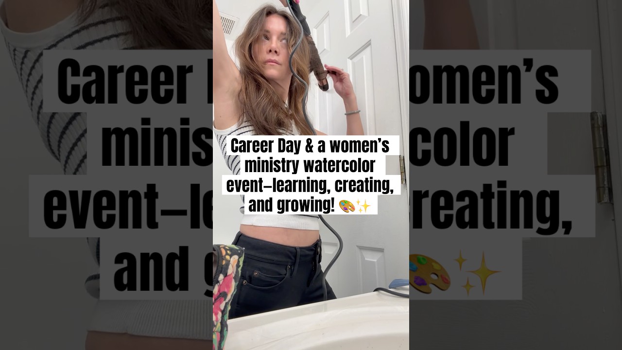 💕🎨 #FaithAndCreativity #CareerDay #WatercolorWorkshop #WomenOfFaith #CreativeMinistry #CareerDay