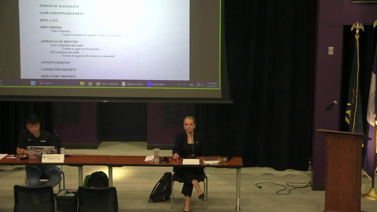 03/12/2026 Student Senate Meeting