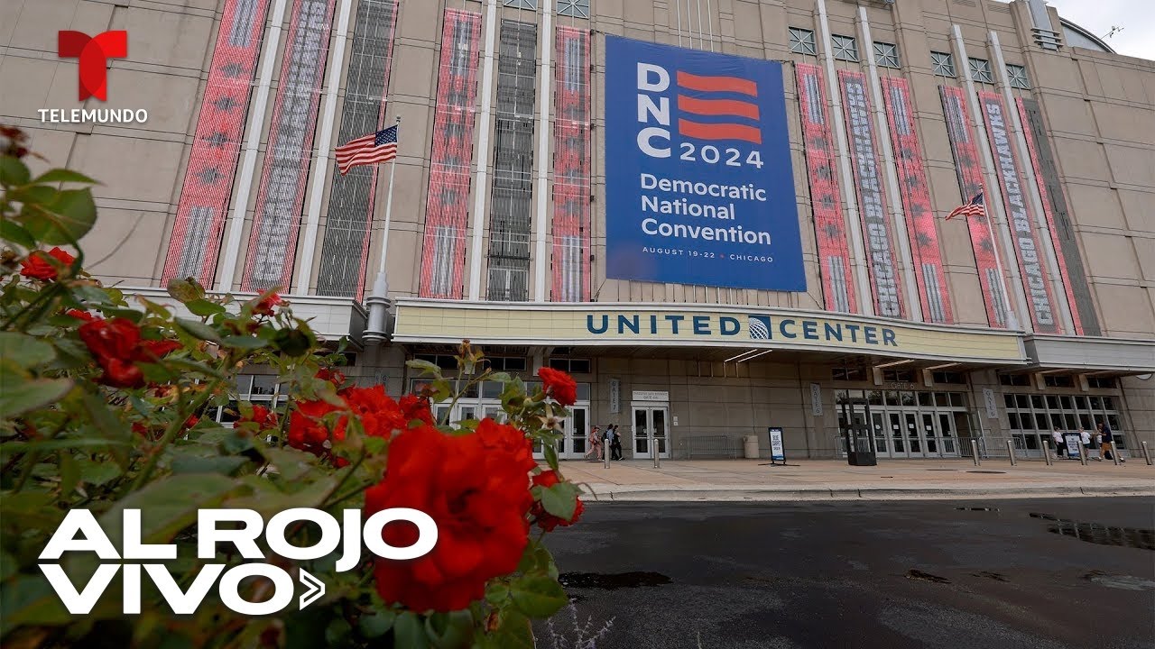 Vista del United Center en el segundo día del Comité Nacional Demócrata | Al Rojo Vivo | Telemundo