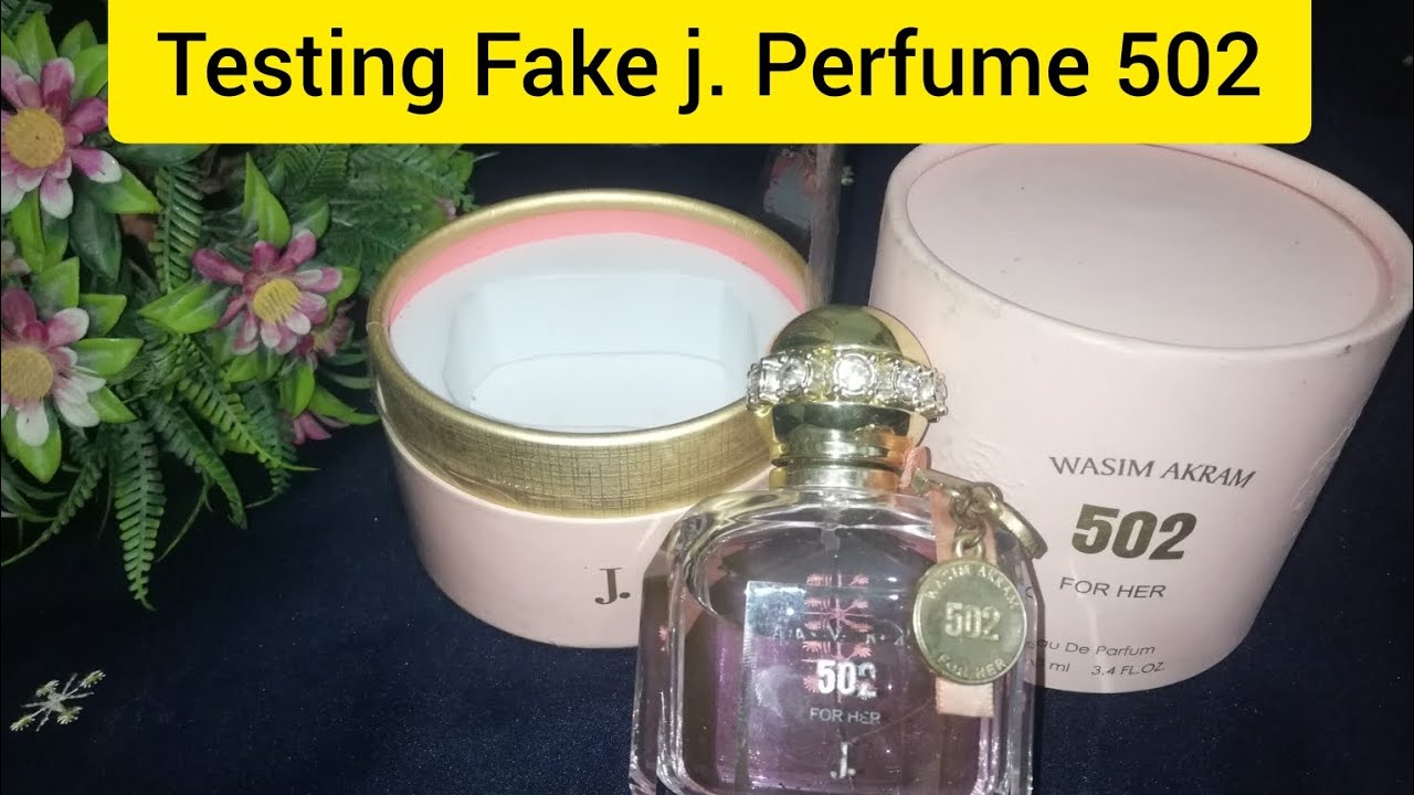Testing Fake j. perfume wasim akram 502 for her|Junaid jumshed perfume copy