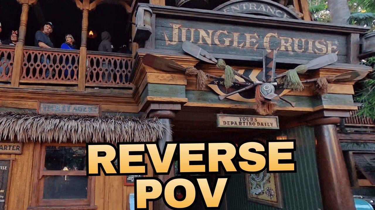Jungle Cruise - Reverse POV from the Back of the Boat (4K)
