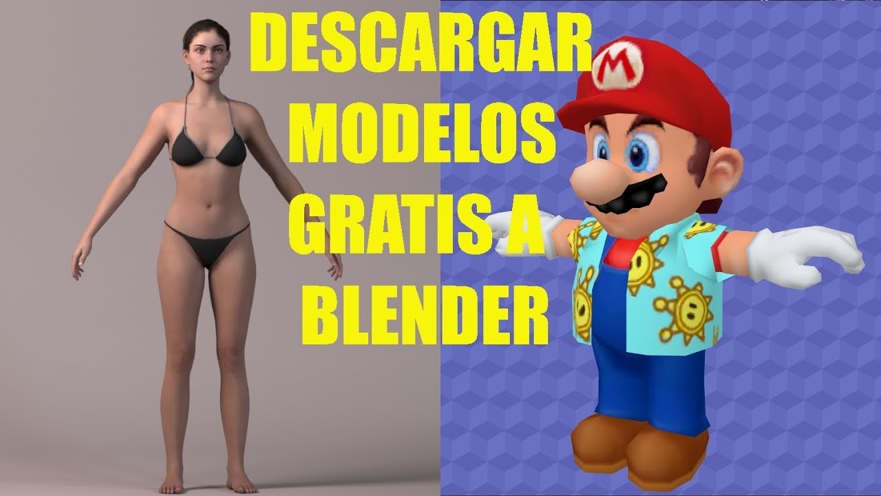 Cómo DESCARGAR modelos 3D para BLENDER - TUTORIAL para importar y bajar modelos gratis fácilmente
