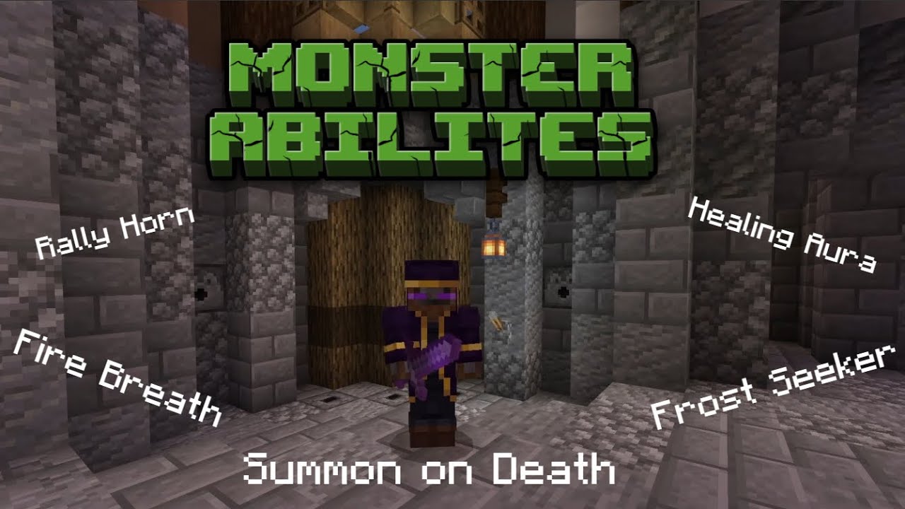 Custom Monster Command Block Abilities! (Minecraft Bedrock Tutorial)