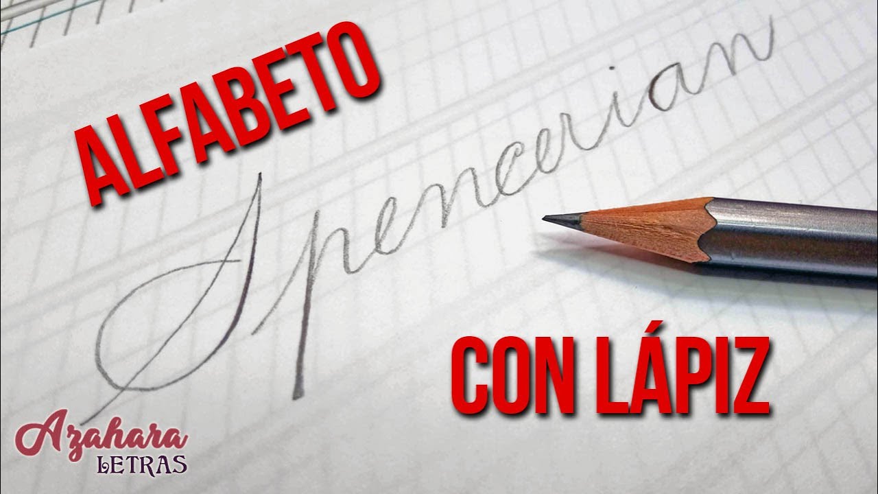 ✍️ Cómo Escribir Caligrafía Spencerian con Lápiz ✏️ (alfabeto en minúsculas + Pauta)
