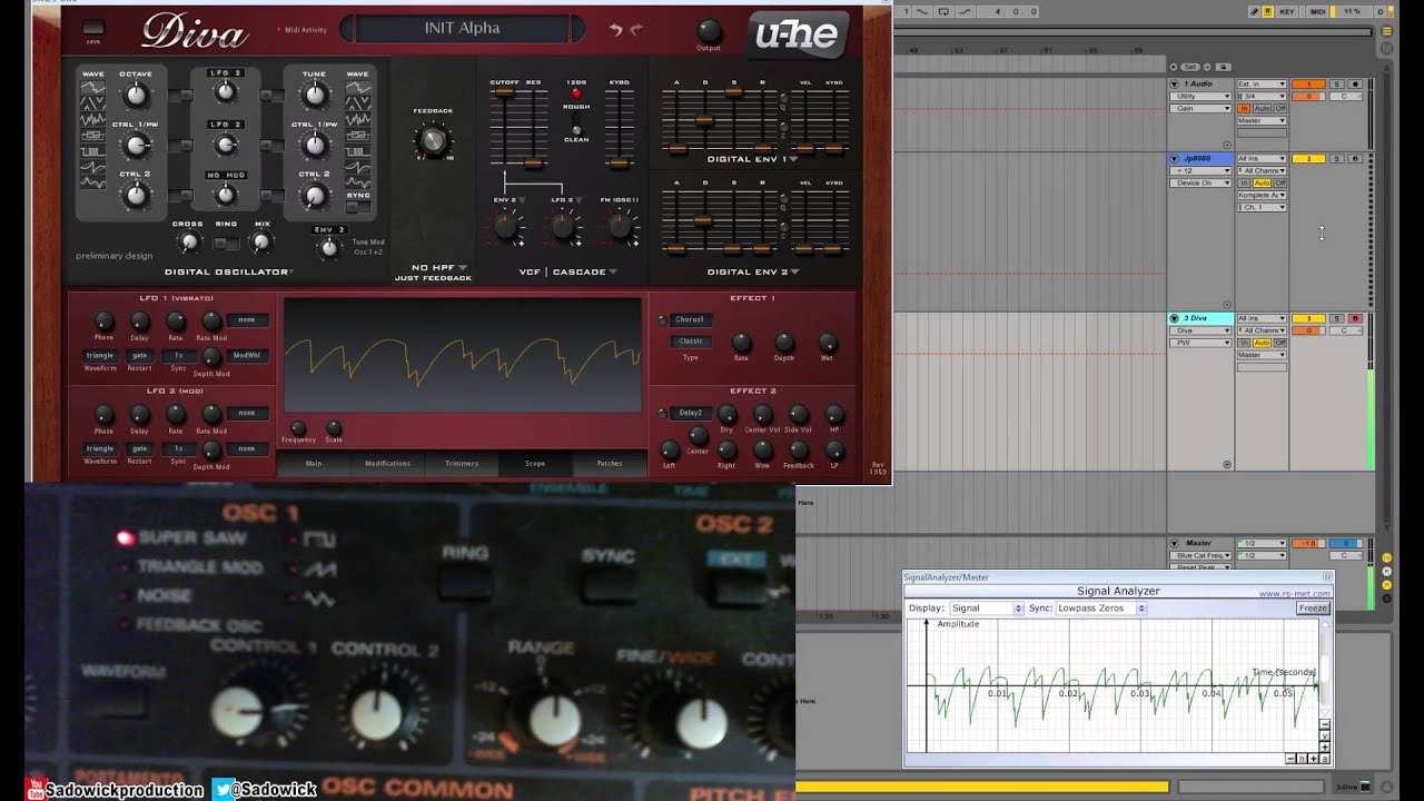U-he DIVA Multisaw (Beta) против Roland JP-8080 SuperSaw