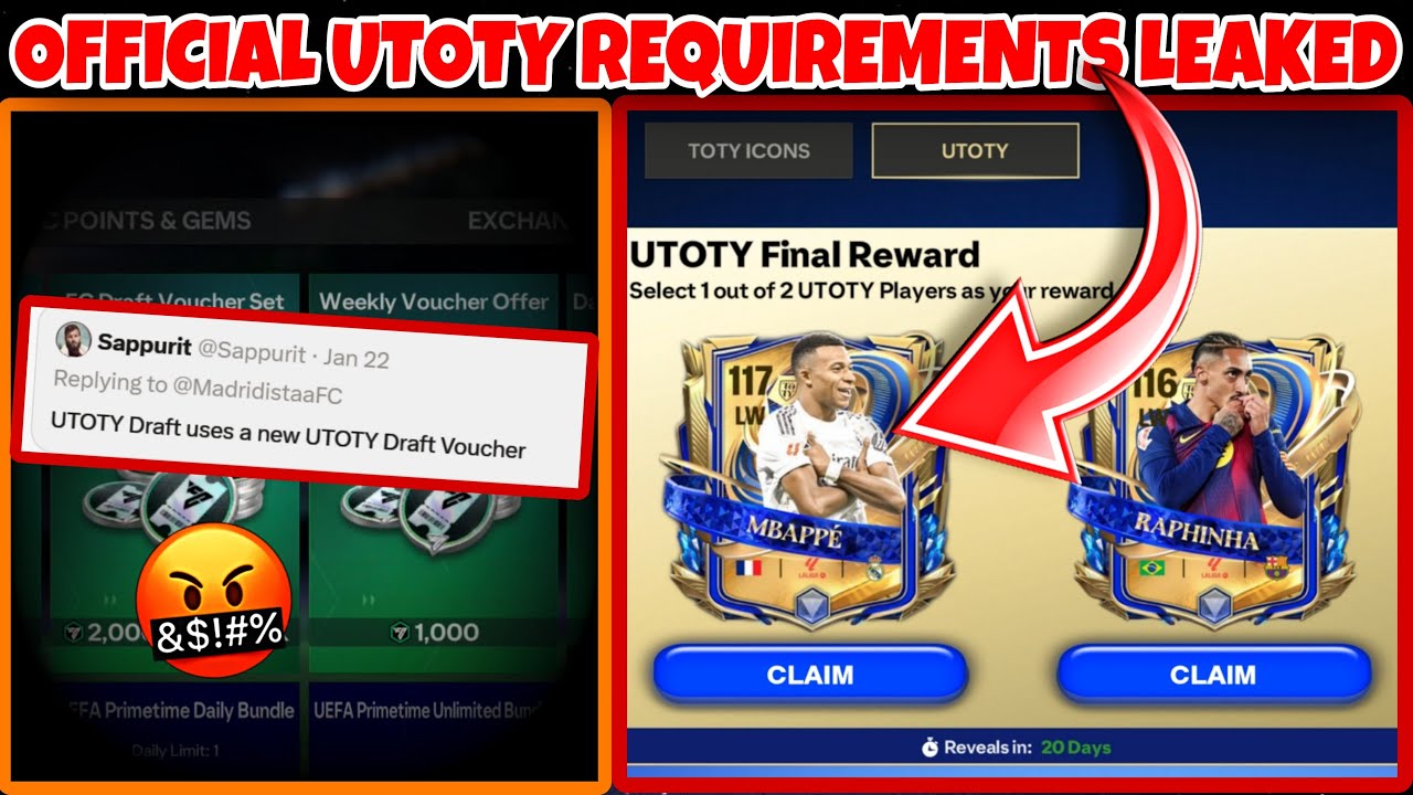 Official UTOTY Exchange Leaked (Conditions confirmed) || OFFICIAL UTOTY PLAYERS CONFIRMED #utoty