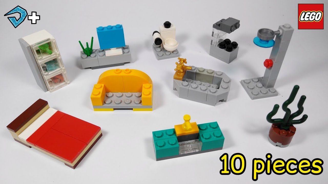LEGO furniture - 10 PIECES - EASY