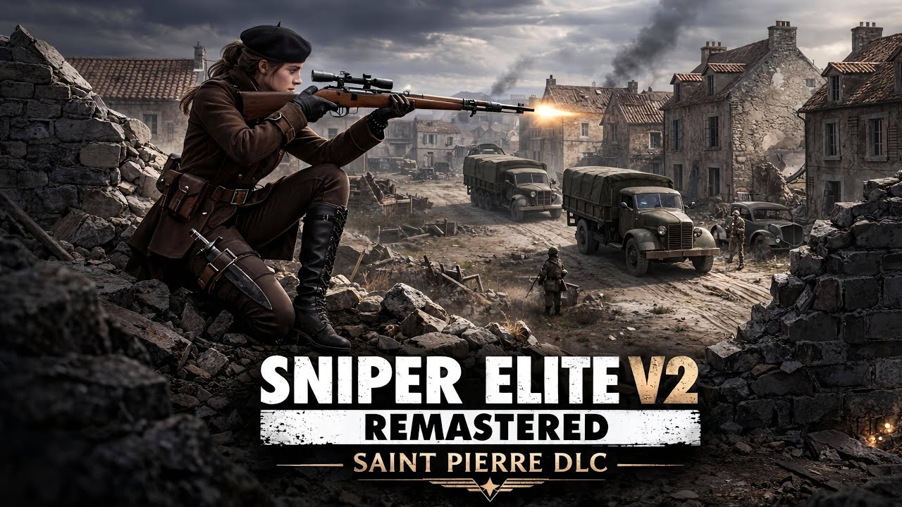 Saint Pierre French Town – High Value Target Sniped | Sniper Elite V2 Remastered