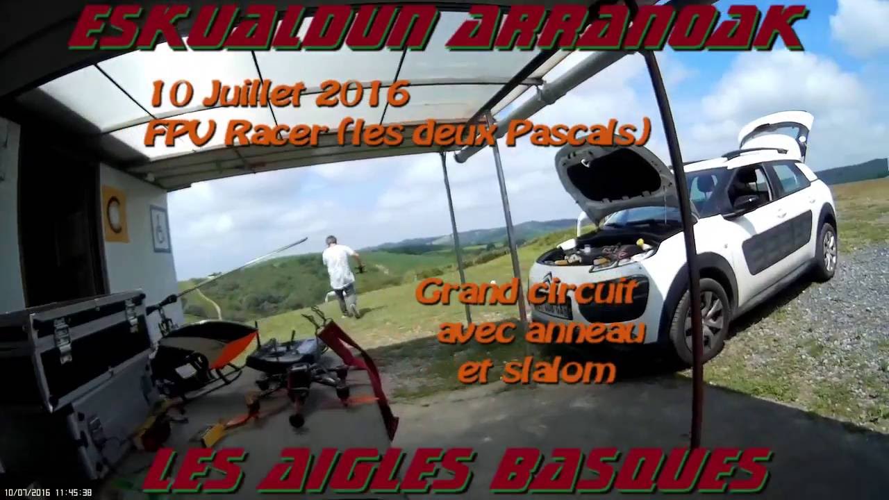 2016-07-10 FPV Racer Grand circuit avec anneau et slalom