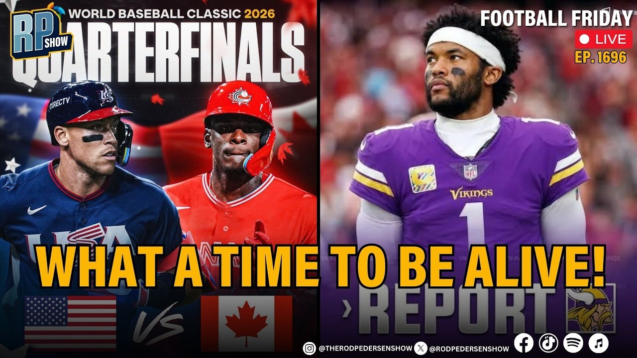 Canada vs USA World Baseball Classic Quarterfinal + NFL Football Friday | Jim Lang Joins RP Show