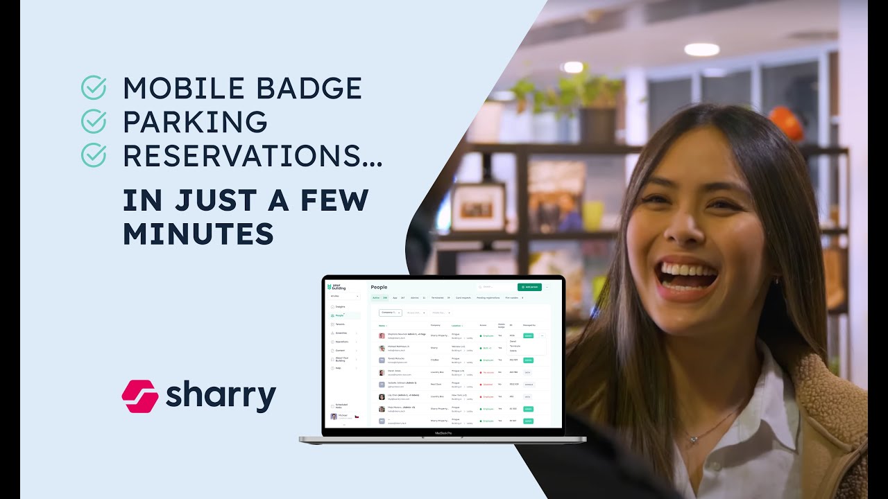 Sharry presents: Granting workplace access easily and remotely 📲