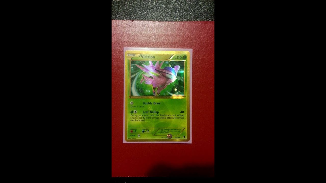 pokemon card of the day virizion ex