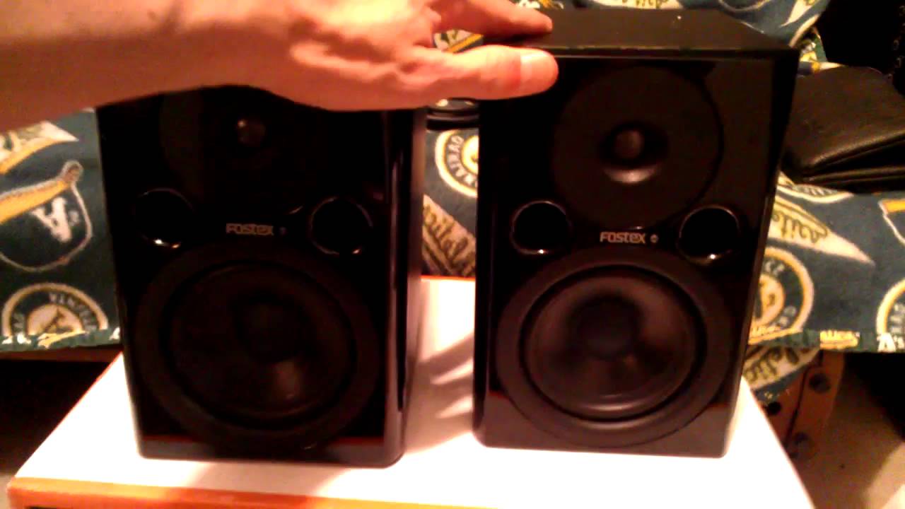 FOSTEX PMO.4n POWERED MONITORS UNBOXING
