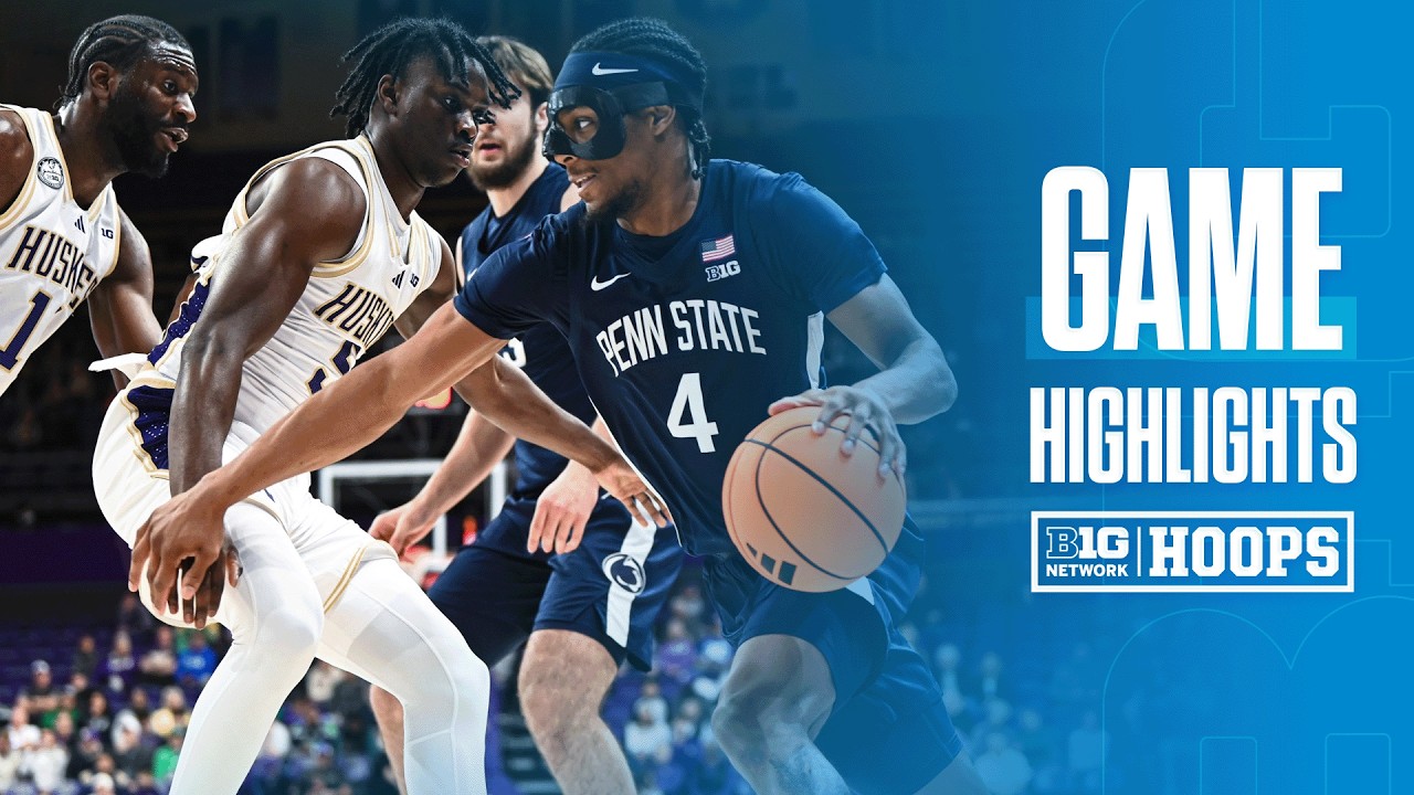 Penn State at Washington | HIGHLIGHTS | Big Ten Men's Basketball | 02/11/2026