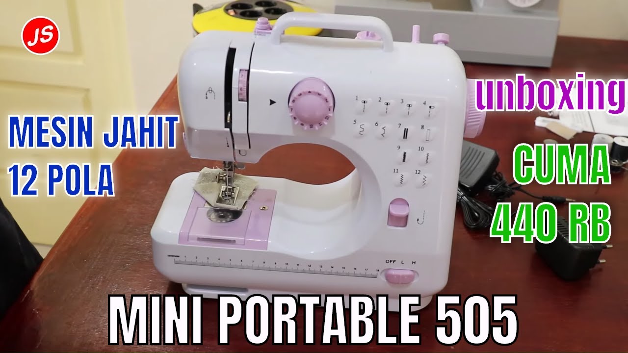 Unboxing Mesin Jahit Mini Portable 505