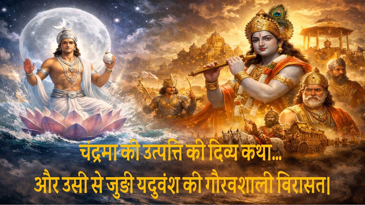 चंद्रमा की उत्पत्ति की दिव्य कथा… और उसी से जुड़ी यदुवंश की गौरवशाली विरासत।