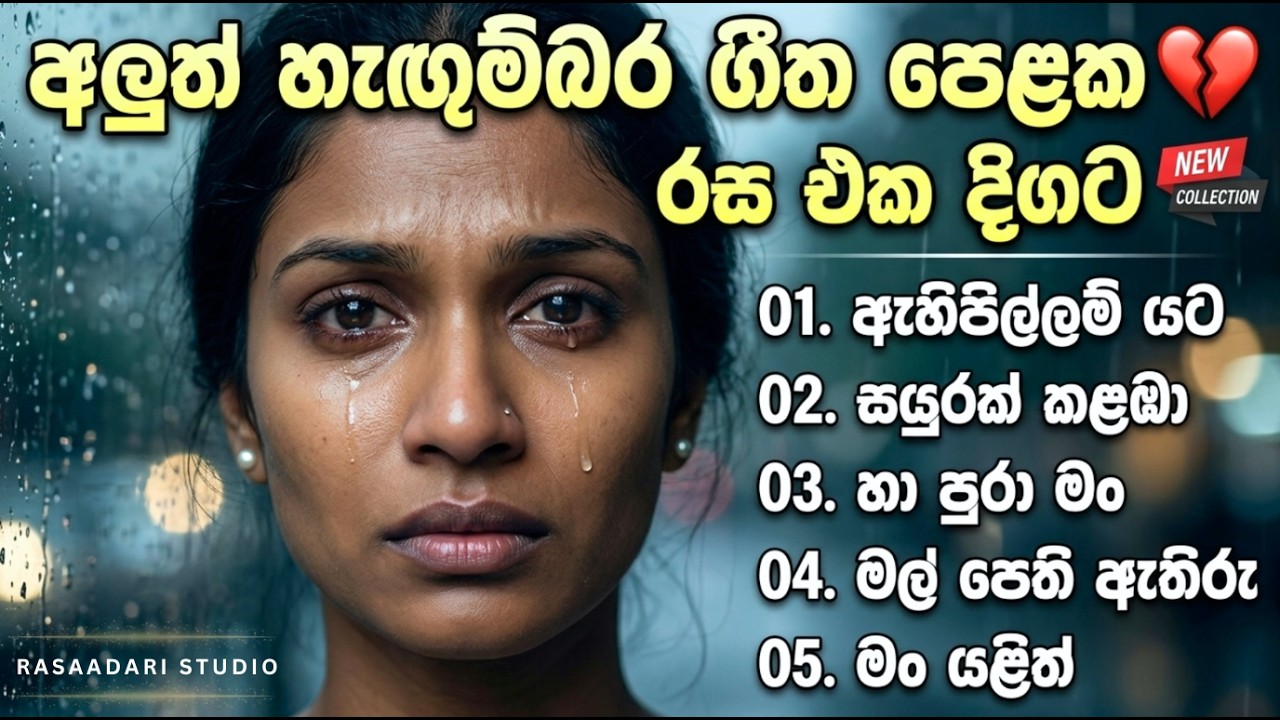 හදවතට කතාකරන සුන්දර ගීත එකතුව | Sinhala Sindu | New Sinhala Songs Collection 2026@RasaadariStudio