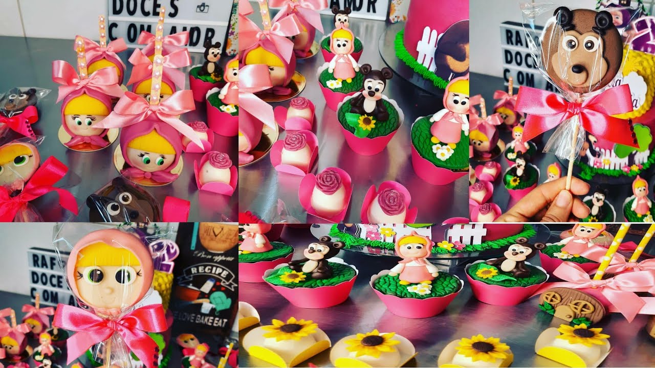 Personalizando Doces Marsha e o Urso