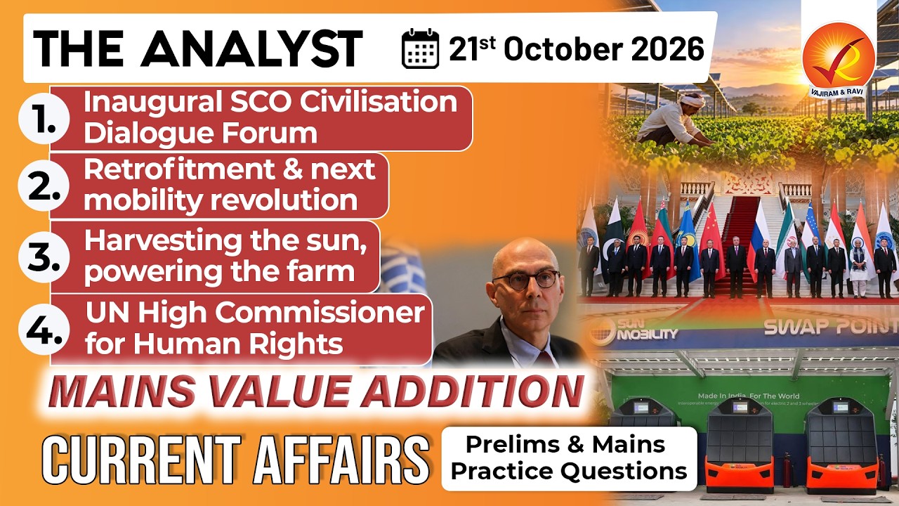 Current Affairs Today 21 Oct 2026 I UPSC Daily Current Affairs I The Hindu Analysis I The Analyst