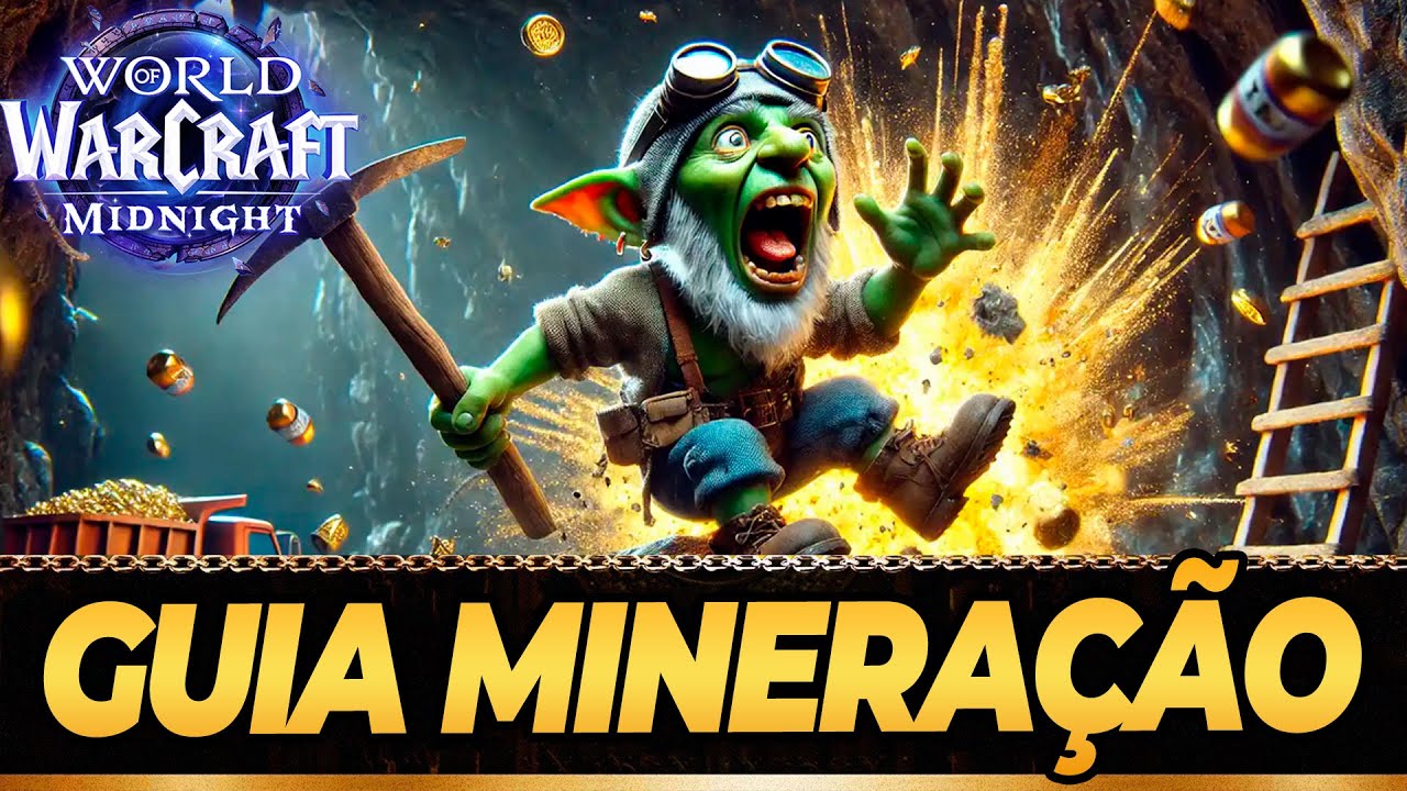 TESOUROS E GUIA MINERAÇÃO -  WORLD OF WARCRAFT MIDNIGHT - GUIDE MINING WOW #canalnoobgo #skinscs2