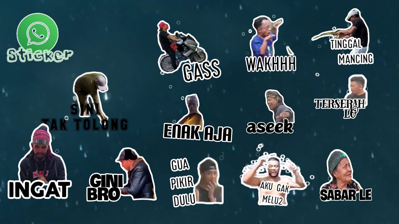 Funniest stickers WA ll stiker lucu whatsApp 2025
