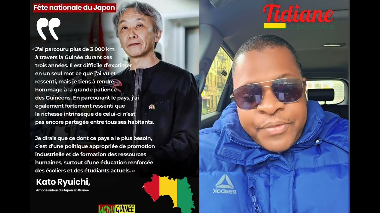 🚨 Ah oui triste réalité en Guinée.  En plus c'est l'ambassadeur du Japon en Guinée qui a le courage 