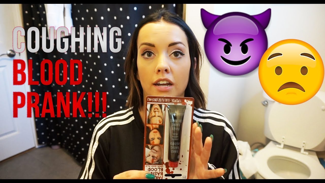 COUGHING UP BLOOD PRANK ON BOYFRIEND!!!  *HE PANICS*