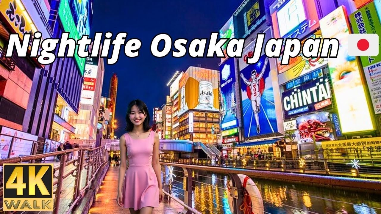 Nightlife Namba Osaka Japan 🇯🇵 4k Walking Tour