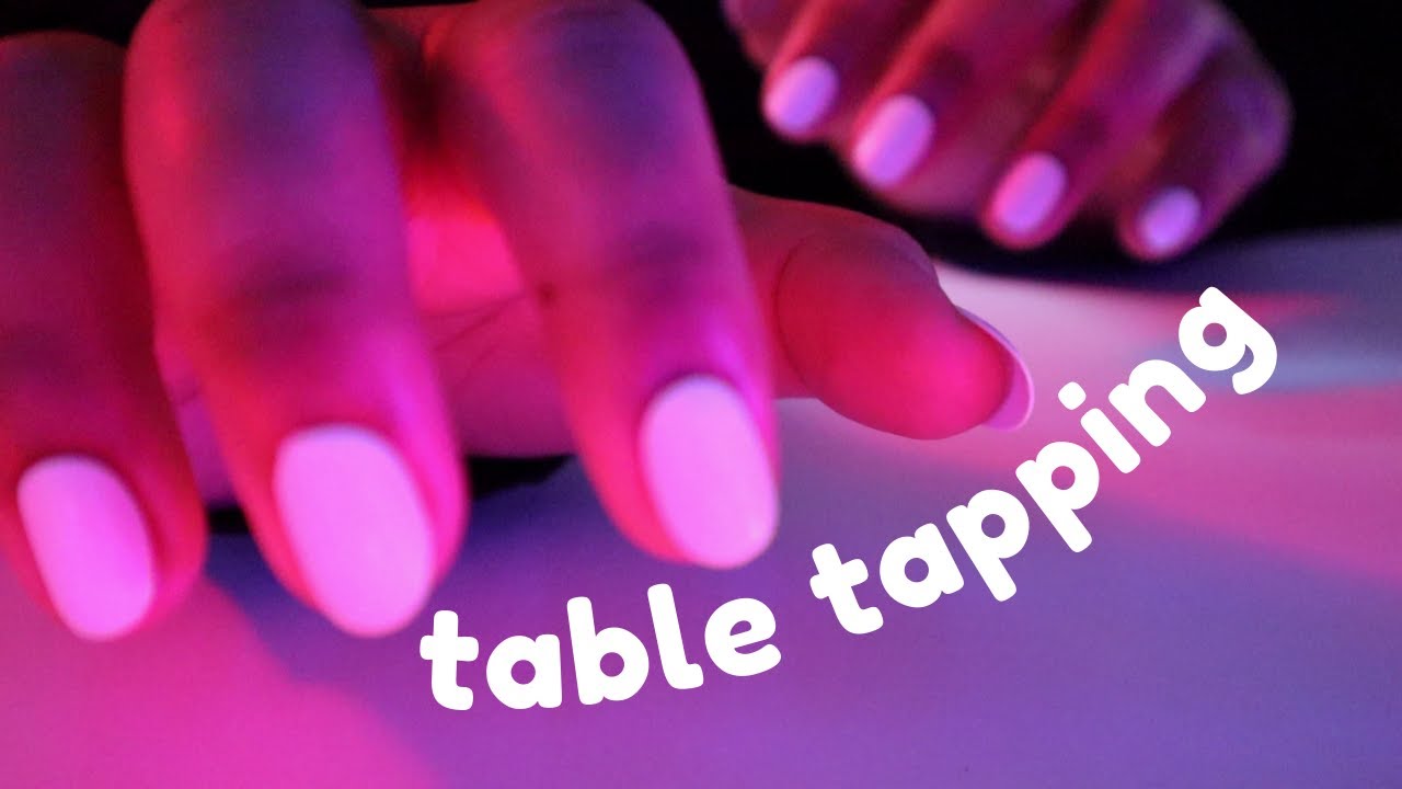 ASMR Relaxing Table Tapping with Short Nails - No Talking