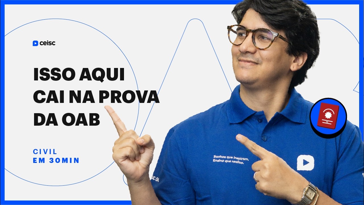 Estude Civil em meia hora | Aprove na OAB com aulas assim | 1ª e 2ª Fase do Exame de Ordem