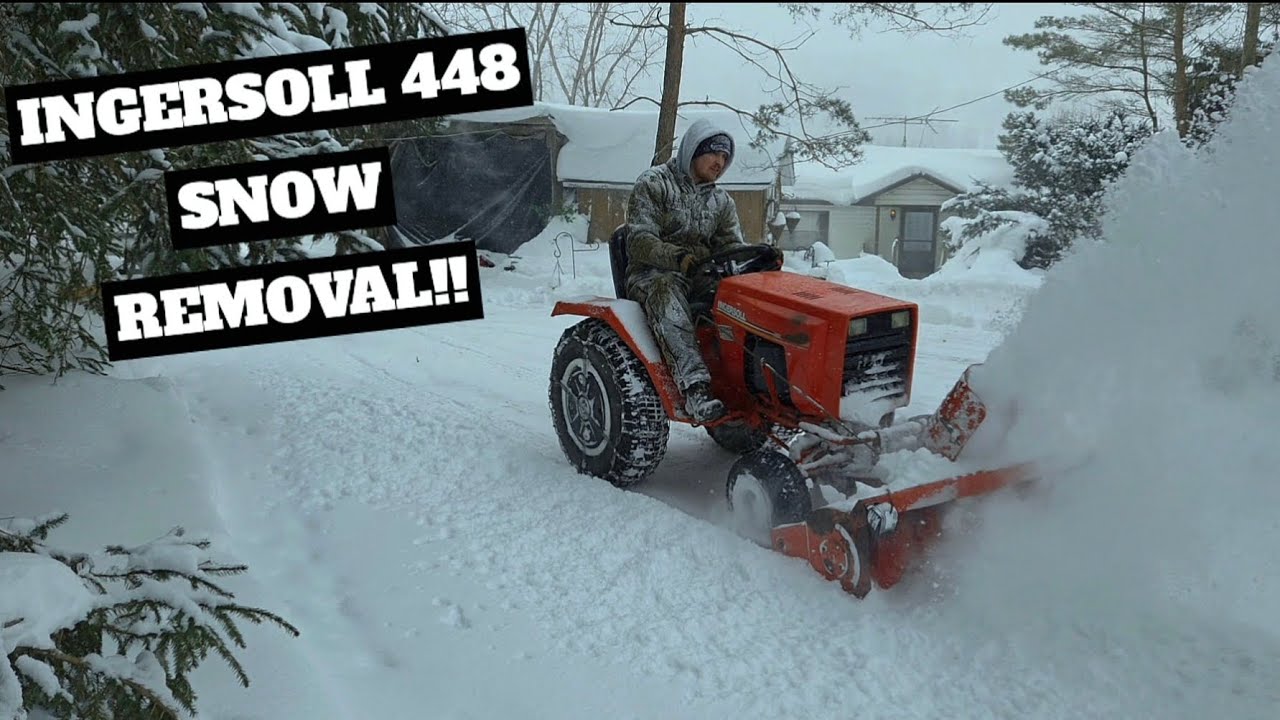 Vintage Ingersoll GT Snow Removal! 