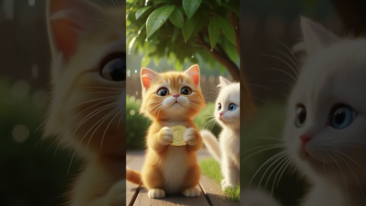 He Was Hungry… But So Was She. #Kitten #Cute #hungrycat