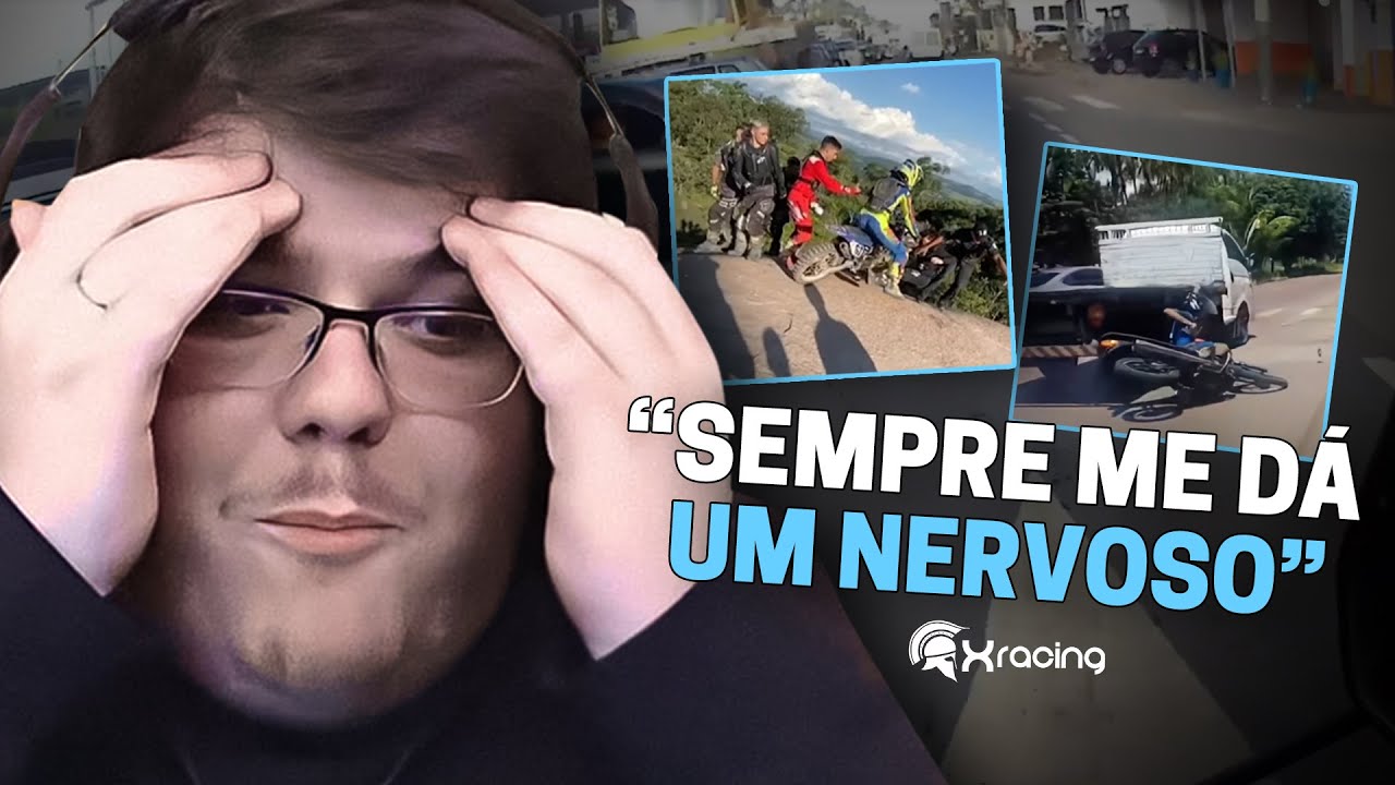 CASIMIRO REAGE: QUEDAS DE MOTO (EP. 139) A PROFETA DO XRACING | Cortes do Casimito