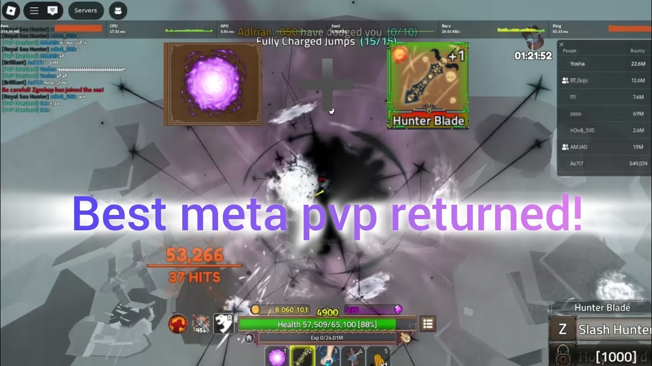 Best meta pvp returned on UPD 8🎉🔥! [King legacy pvp upd 8]