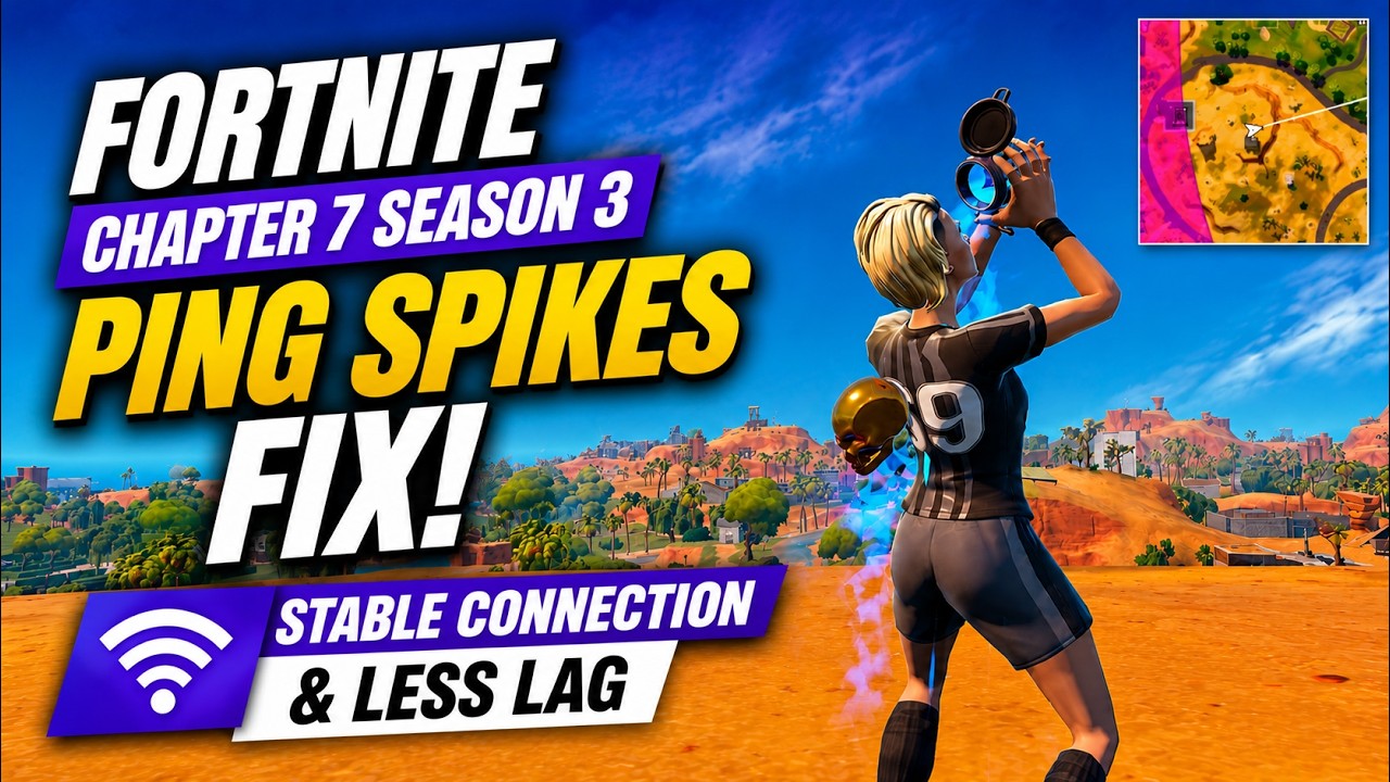 Как убрать лаги и скачки пинга в Fortnite: Глава 7 Сезон 3! Стабильное соединение