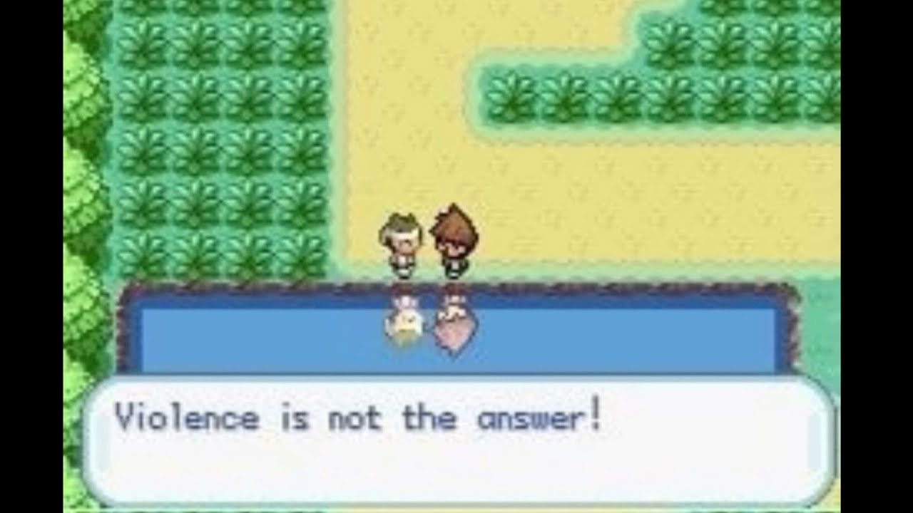 Violence is not the answer...